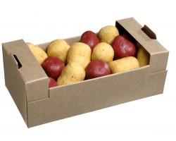 Tray of assorted potato shaped chocolates 200g